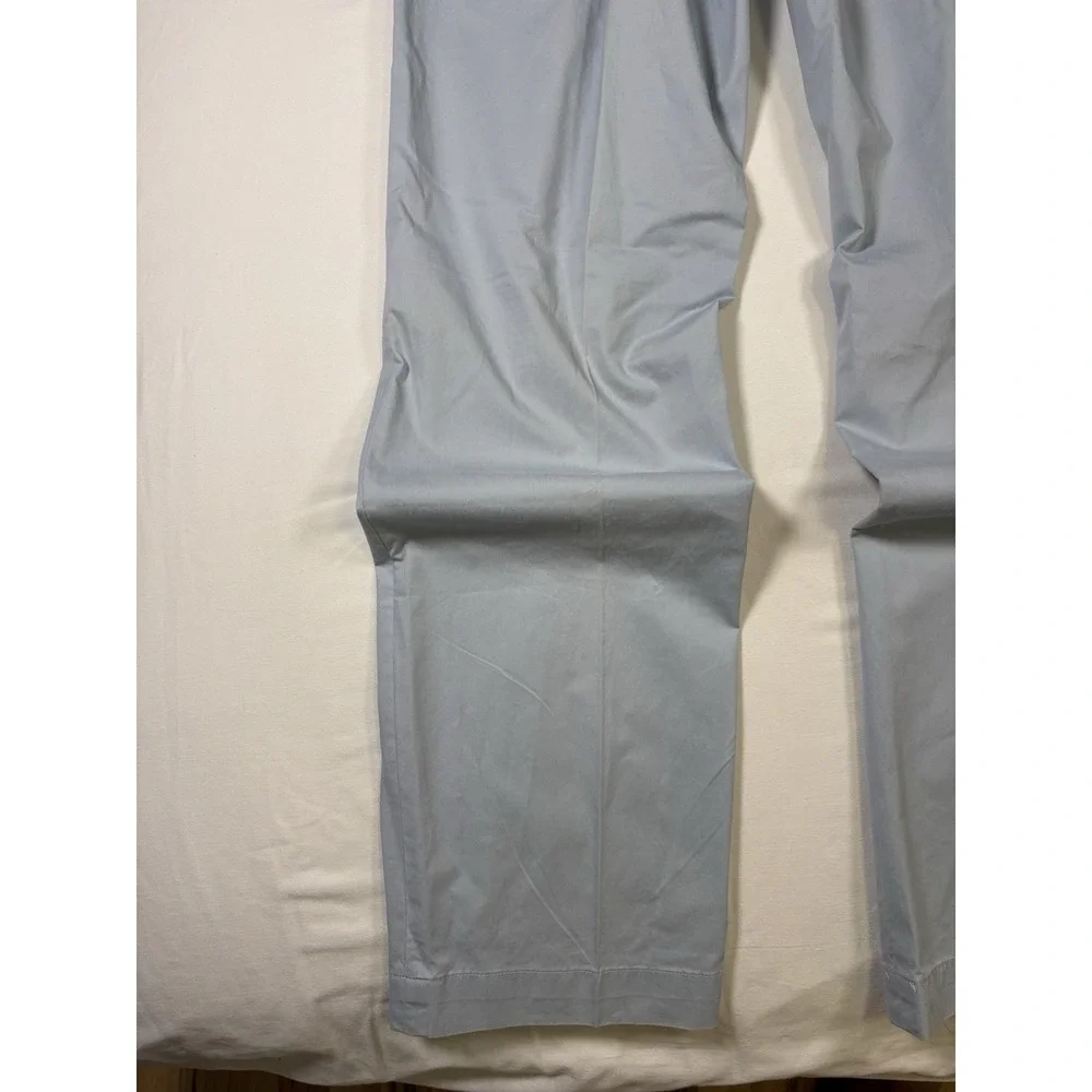 Polo Ralph Lauren Mens 36x34 Light Blue Pima Cotton Chino Flat Front Pants